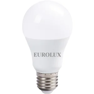 Лампа светодиодная Е27 15W холодный свет 6000K A60 Eurolux 76/2/74