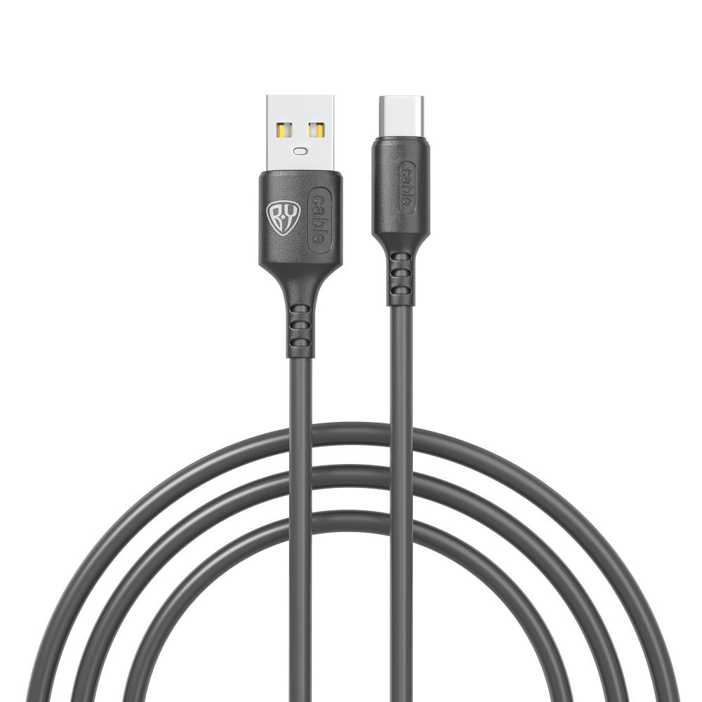 Кабель USB для зарядки Type-C, 1,0м 3,0А BY Fusion черный (931-605)