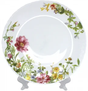 Тарелка 7,5" 19см тонкая LHP75 Фрезия 7133 Барс стеклокерамика T75-1480 1/48