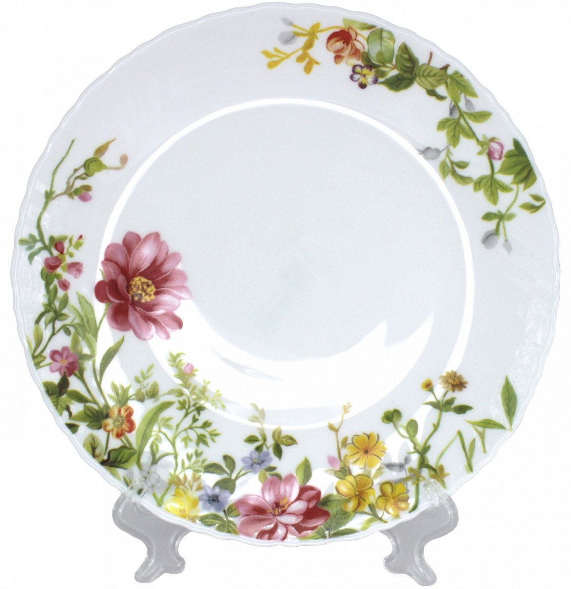 Тарелка 7,5" 19см тонкая LHP75 Фрезия 7133 Барс стеклокерамика T75-1480 1/48
