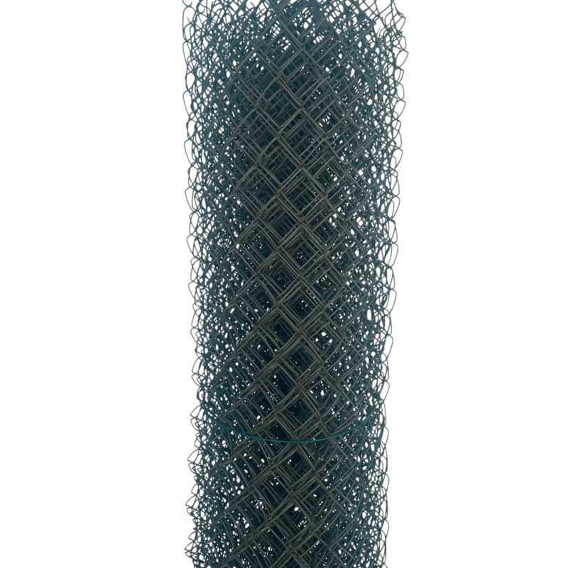 СЕТКА-рабица с ПНД покрытием (зеленая) 40*40мм 1,5*10м ф2,5мм (рулон)