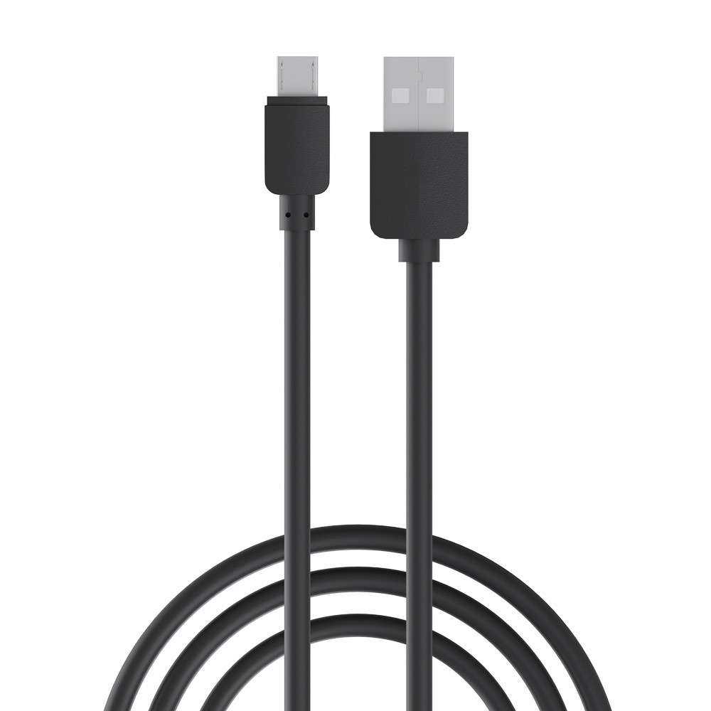 Кабель USB для зарядки Micro Эконом 0,8м, 1A, прорезиненный /916-059/
