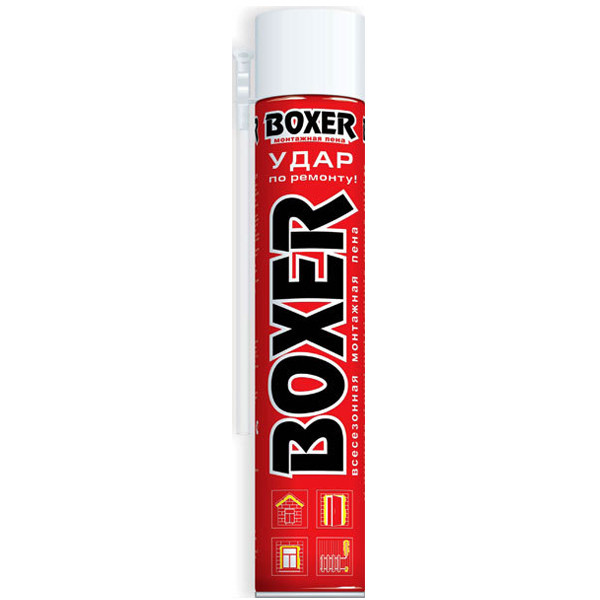 Пена монтажная BOXER 600мл всесезонная, бытовая 1/12
