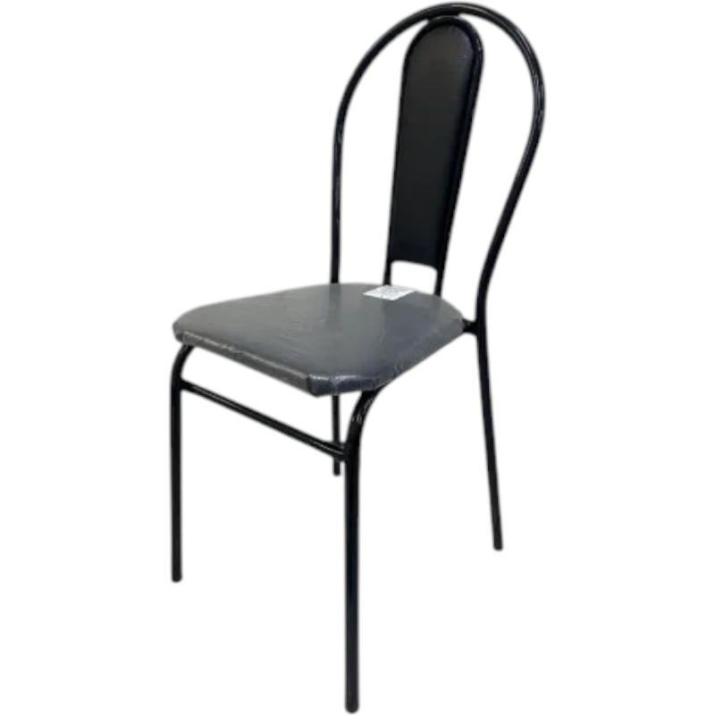 Стул мет. с мягкой спинкой STRONG Black 41443