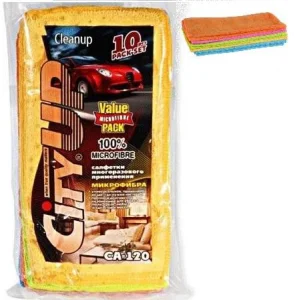 Салфетка микрофибра (10шт) 30х30 CityUp CA-120