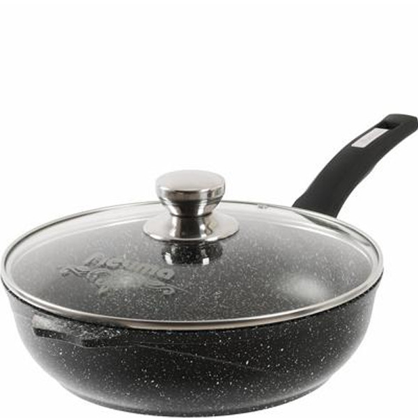 Сотейник литье 26см АП несъемная ручка Гранит black 263802