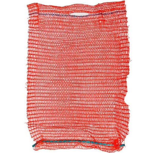 Сетка-мешок с завязками, 50х80 (40кг) красная