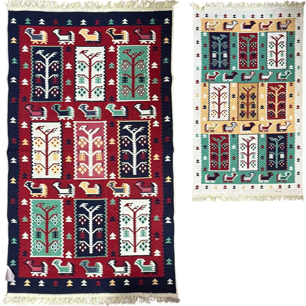 Коврик напольный хлопковый 80х150см KILIM GOLD бежевый 60734
