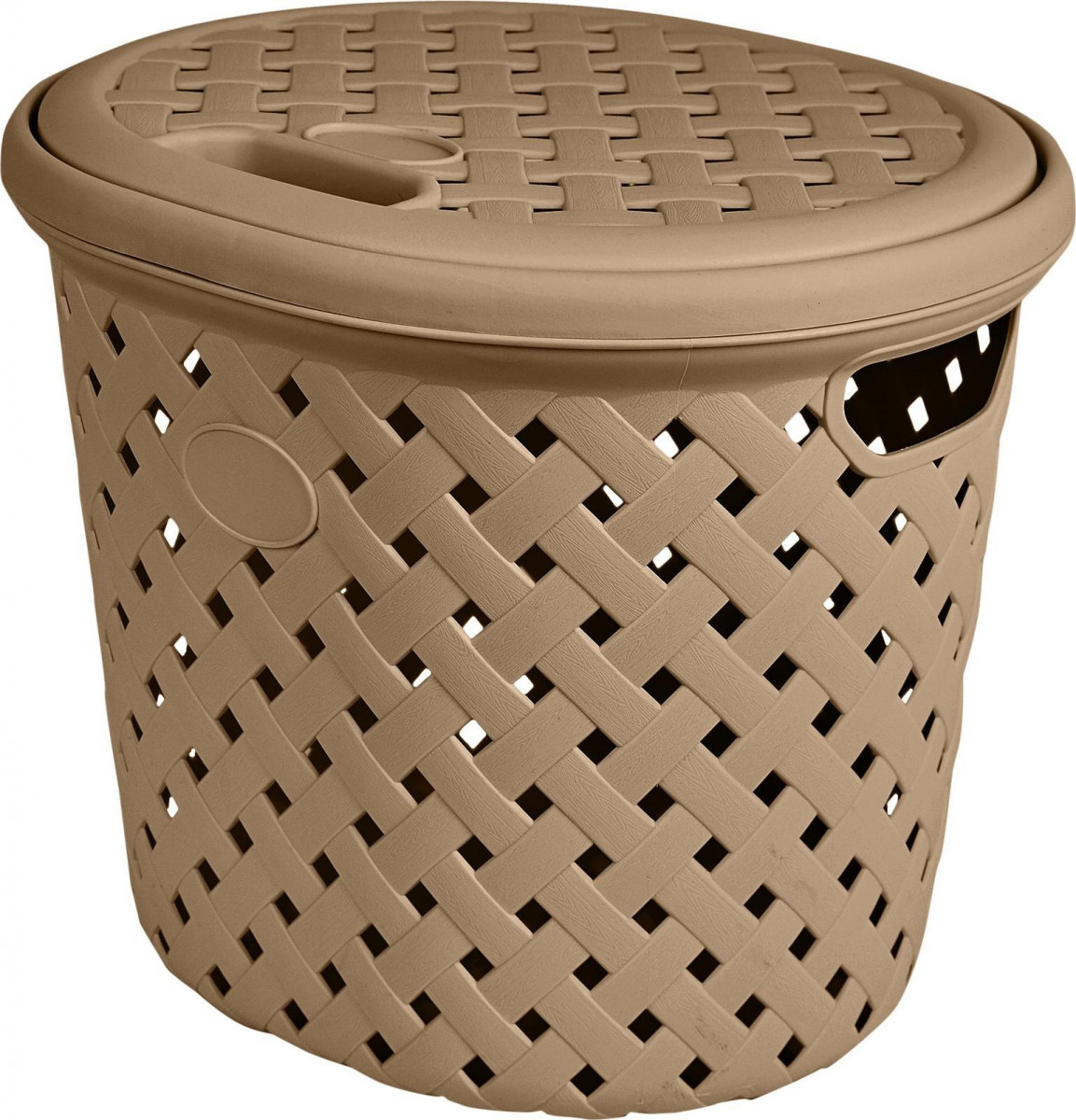 Корзина для белья 14л Rattan 325*280*280 шоколадный мокко PT408811015 1/10