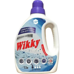 Гель для стирки Wikky 1,5л Морская свежесть 1/8