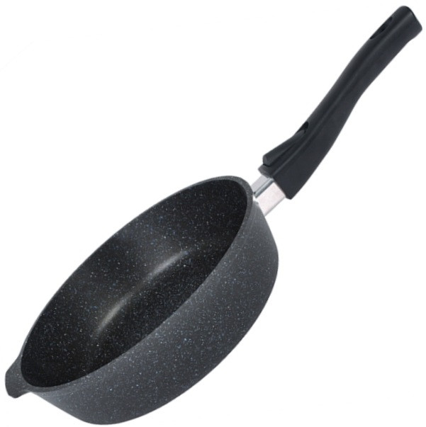 Сковорода литье 280мм АП съемная ручка Granit black /сггч282а/ 1/4