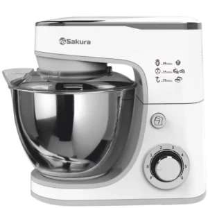 Миксер с чашей 1300Вт планетарный чаша 5,0л, 6 скоростей SA-6332W ELEGANT