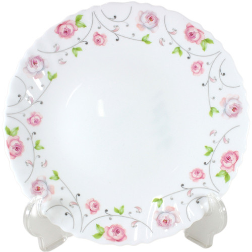 Тарелка 7,5" 19см Розовый венок Барс LHP75 H230908 стеклокерамика 1/72