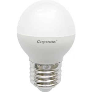 Лампа светодиодная Е27 10W холодный свет 6000K Спутник LED G45