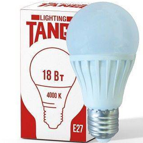 Лампа светодиодная Е27 18W холодный свет 4000К TANGO LED A60 (1003932)