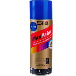 Эмаль аэрозольная универсальная Sila HOME Max Paint 520мл RAL5005 синяя SILP5005 1/12