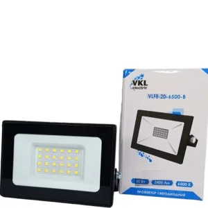Прожектор светодиодный 20W 6500К IP65 2400Лм LED черный (102*83*279) VKL (1208264)