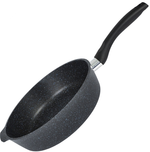 Сковорода литье 260мм АП с ручкой Granit black /сггч260а/ 1/4