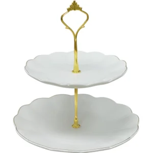 Фруктовница 2-хярус фарфор 17*22см 802-0531