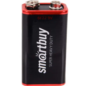 Элемент питания 6F22 (крона) 9V 01S-SBBZ Smartbuy