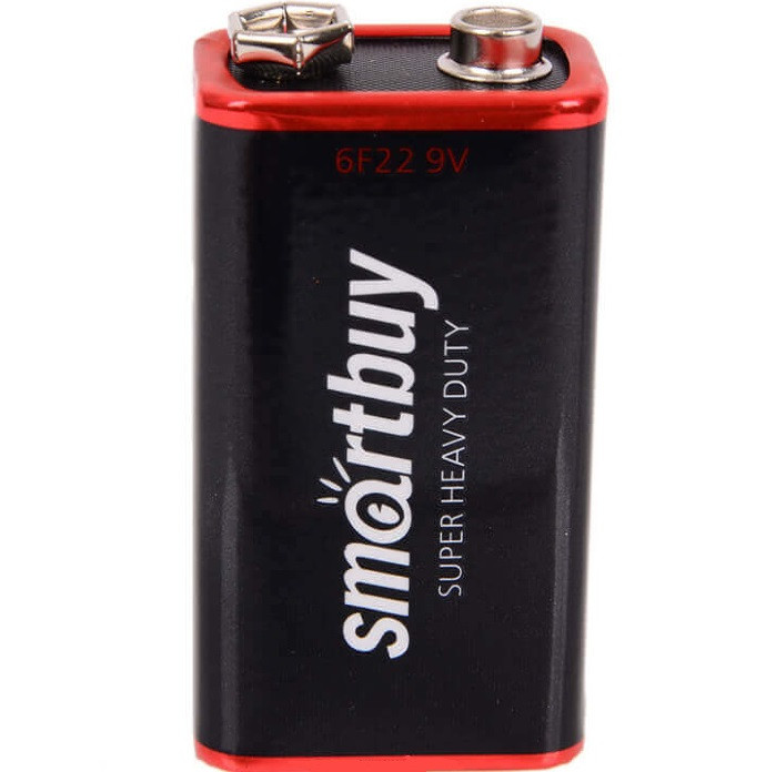 Элемент питания 6F22 (крона) 9V 01S-SBBZ Smartbuy