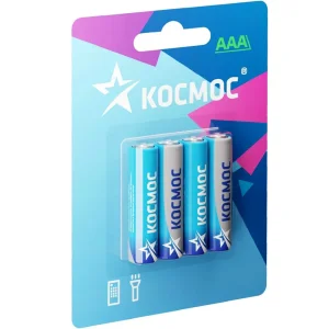 Элемент питания R03 Alkaline (4шт) Космос BL4 (42 360)
