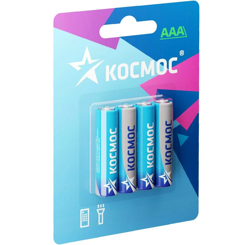 Элемент питания R03 Alkaline (4шт) Космос BL4 (42 360)