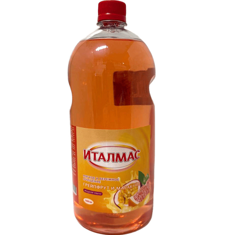 Мыло жидкое Италмас 1500мл Грейпфрут и маракуйя 1/12