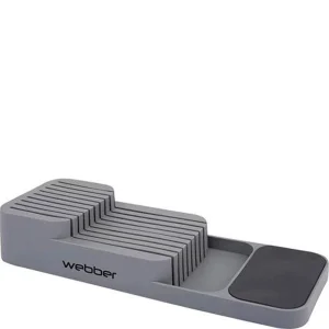 Подставка для ножей 13,7*39,5*7,5см серый BE-3011ST WEBBER 1/12