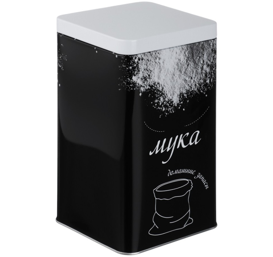 Банка для сыпучих 17*10*10см (для муки) , жесть /828-368/