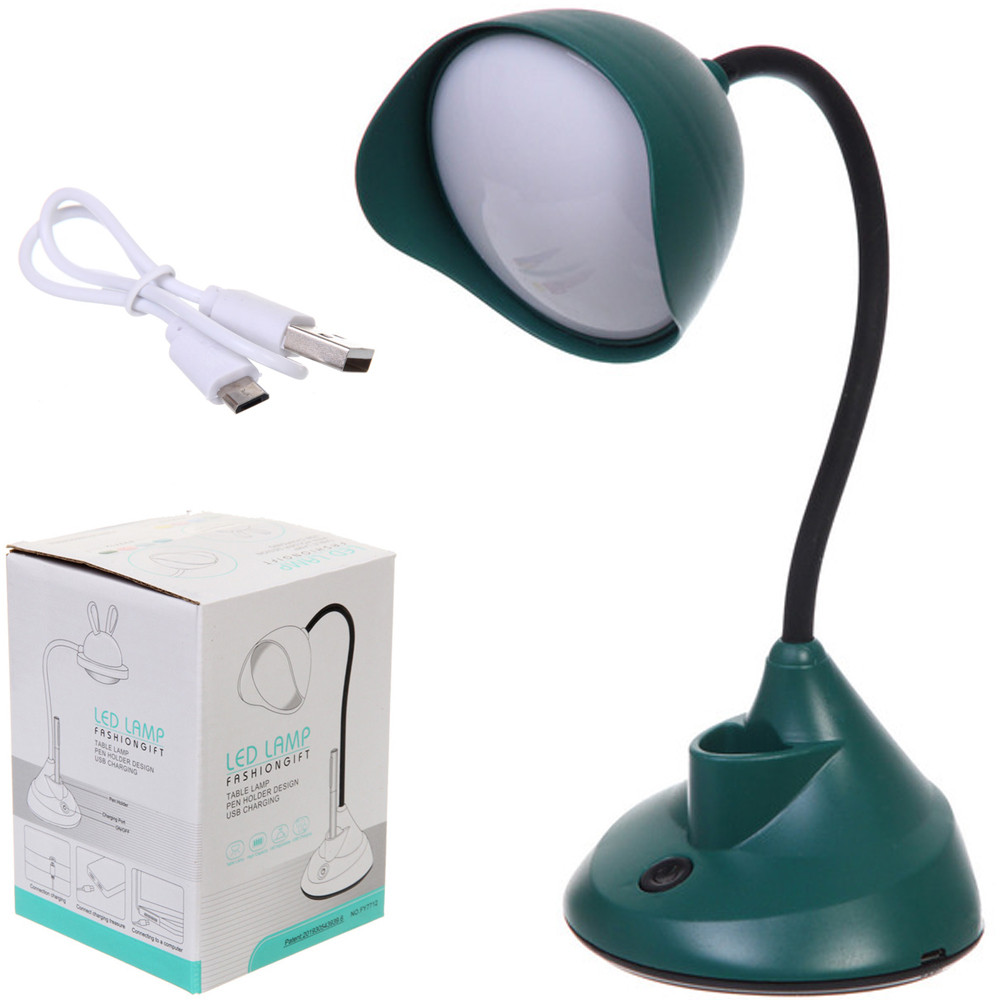Светильник настольный 3W Sweet-Lamp LED 10*32см USB изумруд (615-286)