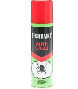 Средство от клещей Аэрозоль Рефтамид Экстра Антиклещ 145мл 45-144 (03.08.005.01) 1/24