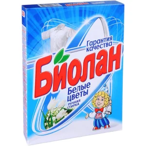 Порошок стиральный Биолан ручная стирка 350гр Белые цветы (750-4) 1/24