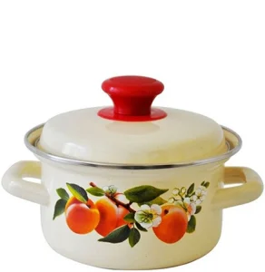 Кастрюля эмаль 1,0л с рисунком слоновая 42304-072/6 /Керчь/ 1/12