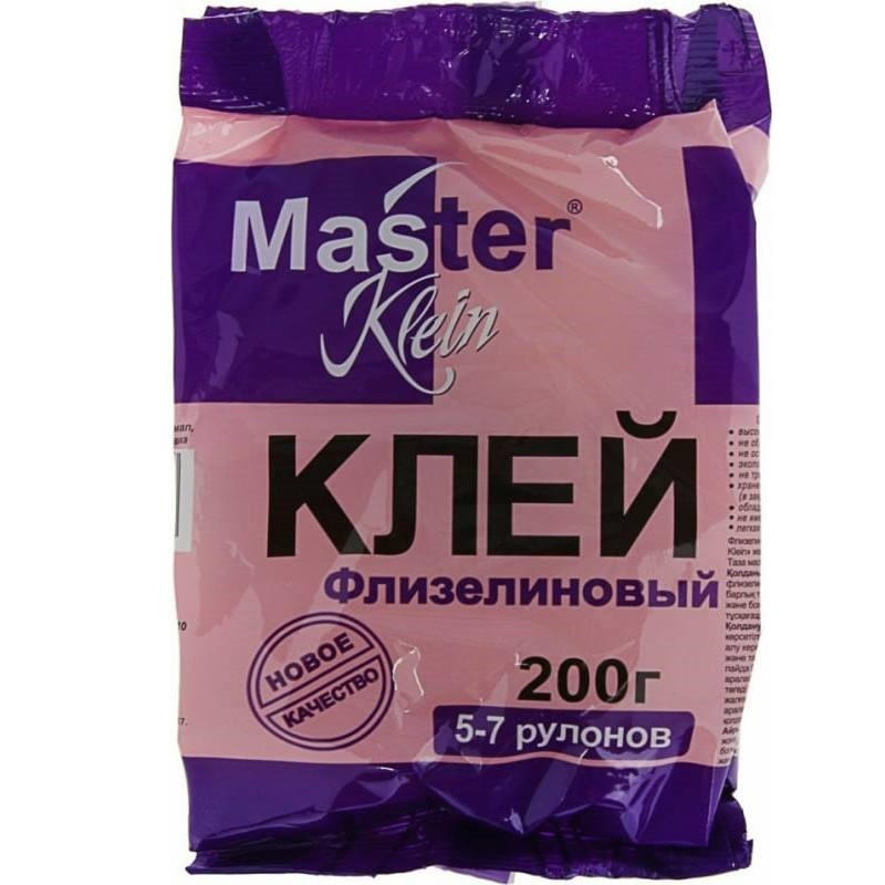 Клей обойный Master Klein флизелиновый 200г пакет 1/24