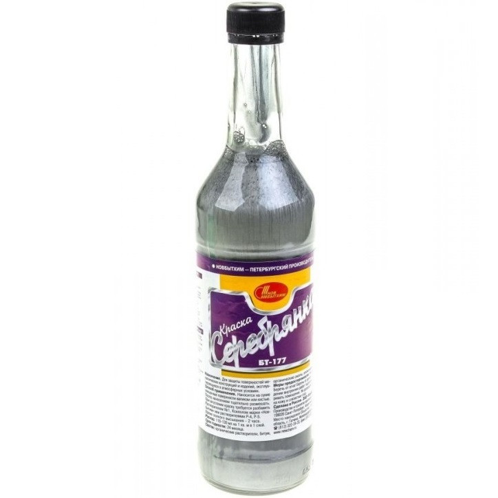 Краска БТ-177 серебрянка 0,5л 1/12