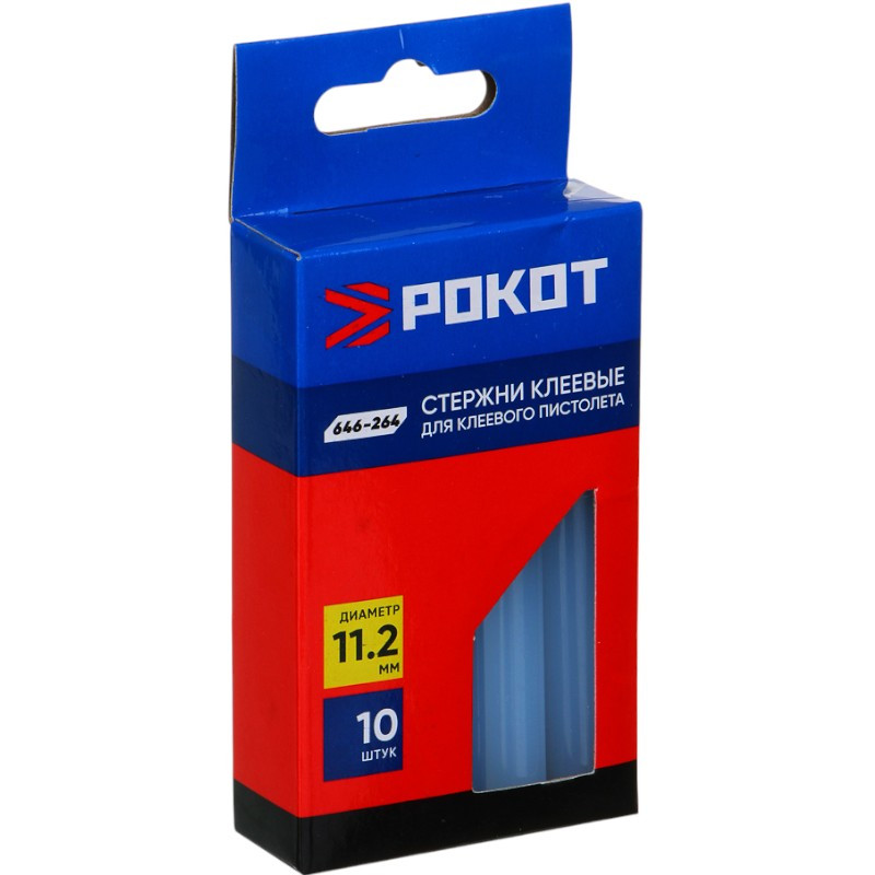 Стержни клеевые 11,2*100мм (10шт) POKOT (646-264)