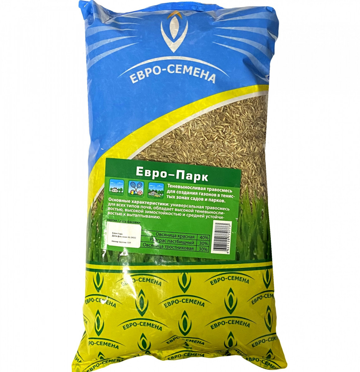 Газонная травосмесь Евро-парк 1,0кг 1/10