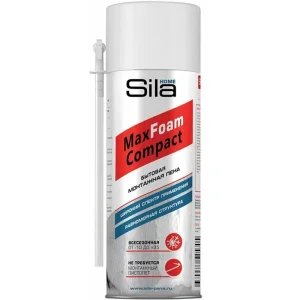 Пена монтажная Sila Home MaxFoam Compact 400мл всесезонная SILHMFCOM520