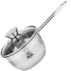 Ковш нерж 1,2л стекл.крышка R-14/80м
