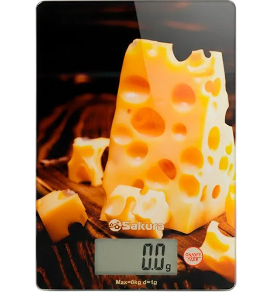 Весы кухонные электронные  8кг сыр SA-6075С SAKURA 1/20