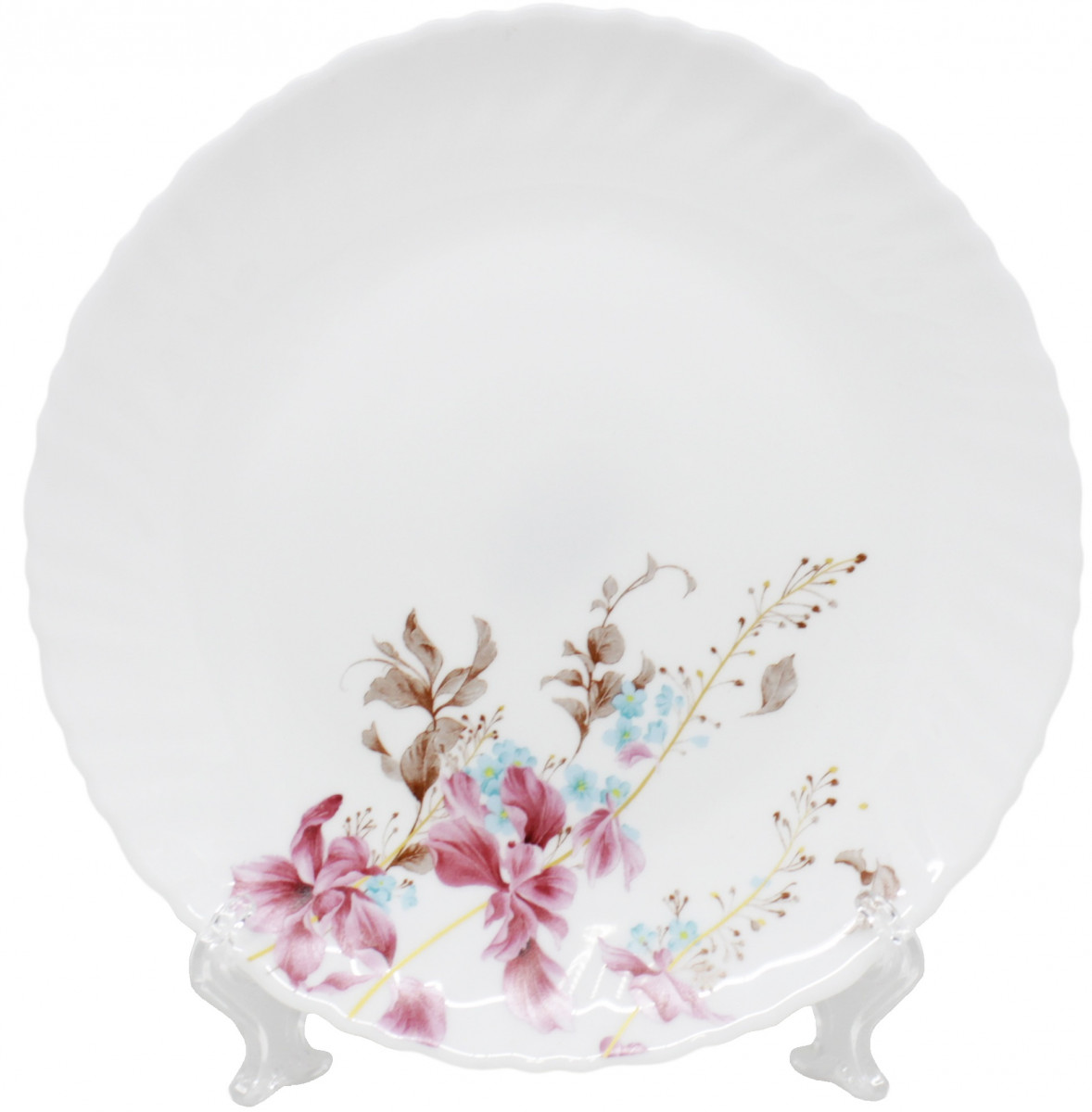 Тарелка 7,5" 19см тонкая LHP75 Колибри 7288 стеклокерамика (721930) 1/6