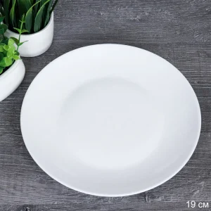 Тарелка 7" 17,5см Евро/Дэй белая FLYGP75 (WHITE) стеклокерамика (735089, 724067) 1/48