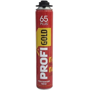 Пена монтажная PROFI GOLD 65 Plus 870мл 1/12