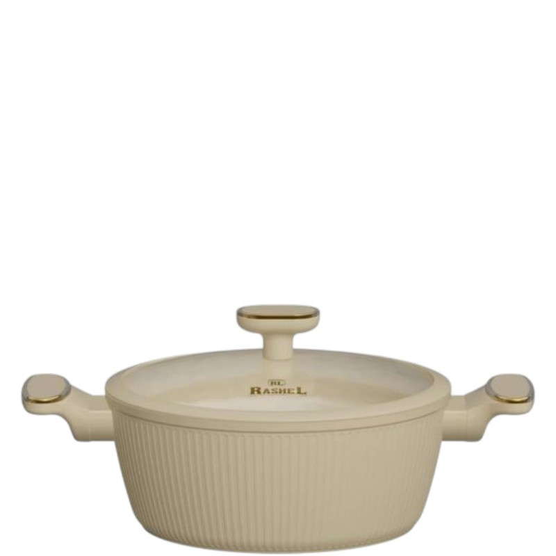 Кастрюля литая 3,0л АП, индукция (кремовая) R-27222