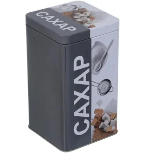 Банка для сыпучих 17*10*10см  (для сахара)  жесть /828-342/