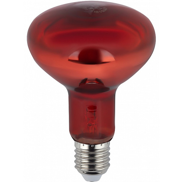 Лампа для поросят и птиц ИКЗК 230-100 100W R95 E27 красная /Калашниково/