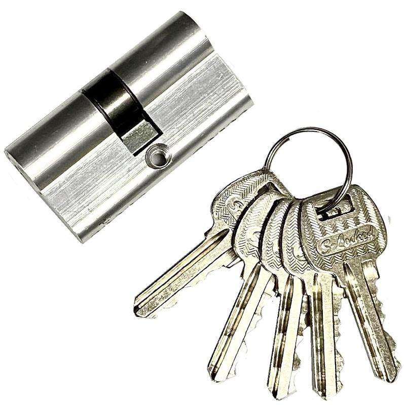 Цилиндровый механизм 60мм 30*30 5 ключей AL 28676
