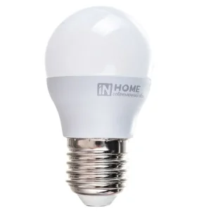 Лампа светодиодная Е27 11W холодный свет 6500K шар-VC IN HOME (50 381) 1/10