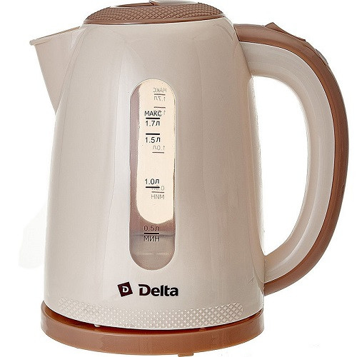 Чайник эл. пластик 1,7л 2200Вт бежевый 1106-DL DELTA 1/8